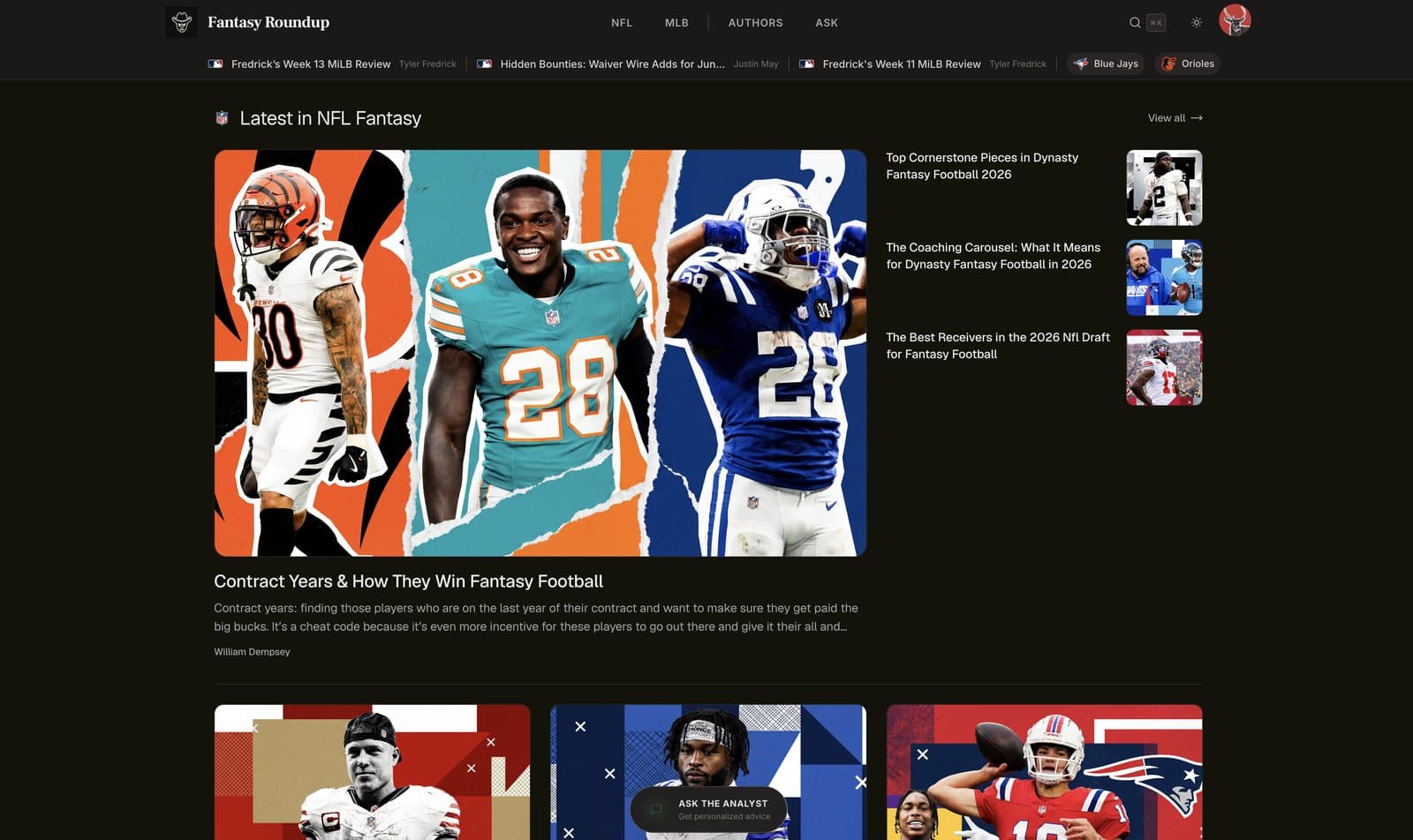 Fantasy Football Roundup
