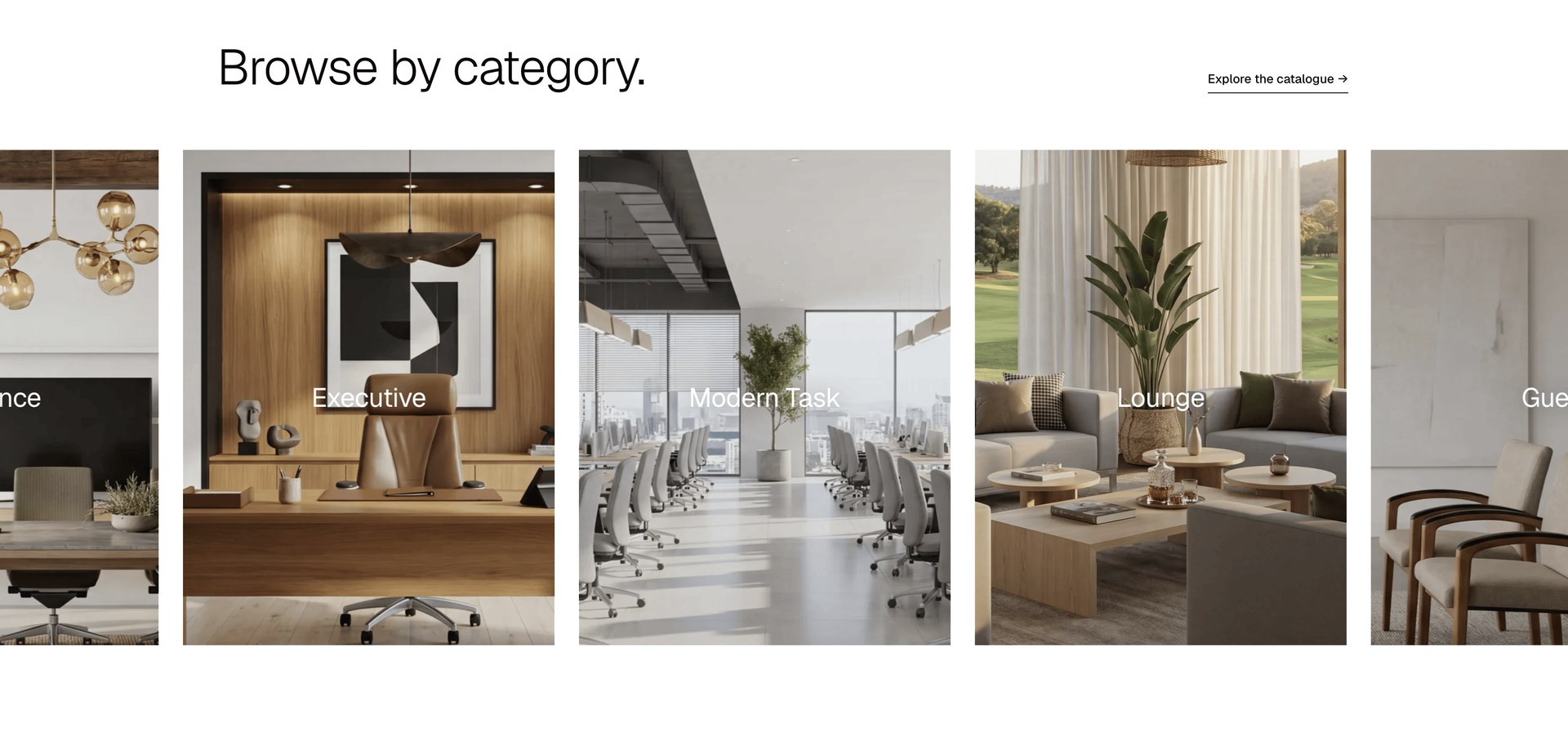 Browse by category on the rebuilt storefront